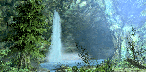 Скайрим водопады. Moss mother Cavern скайрим. Водопады Скайрима фото. Где можно найти водопады в скайриме.