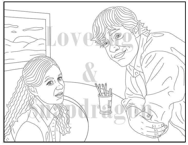 Lovebug Amp Snapdragon Jim And Pam Coloring Pages Check Out