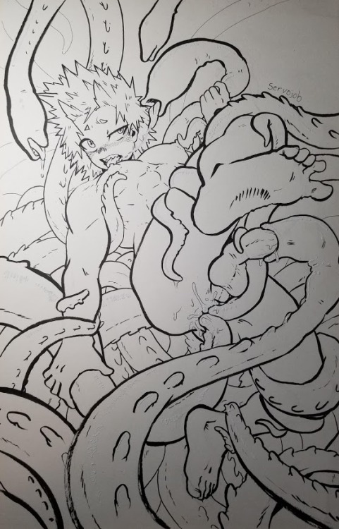 xxxketches:Inktober Day 07Kirishima + TentaclesStill taking...