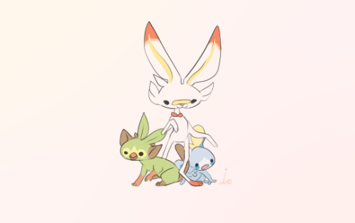 juenavei:new bbs, grookey, scorbunny, sobble!!!!!