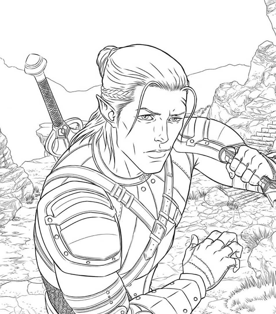 Dragon Age Coloring Pages Coloring Pages