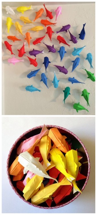 True Blue Me You Diys For Creatives Diy Rainbow Origami