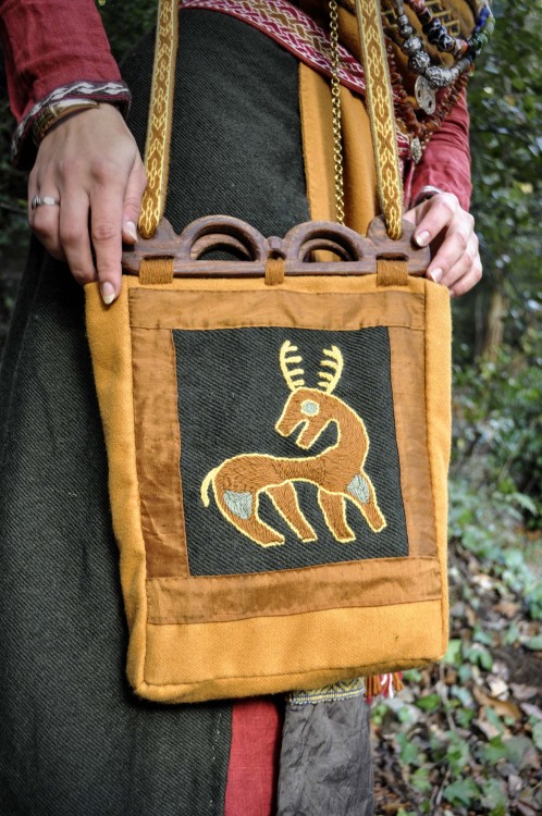 maenadscraft:Viking bag with Birka inspired emboidery and...