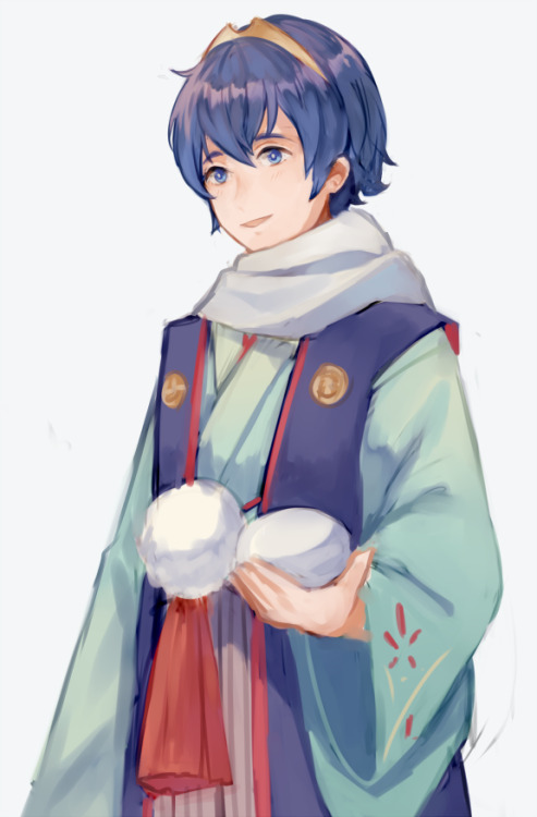 Also a Marth I drew for the costume swap meme that went around...