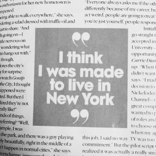 city girl magazine new york nyc quote