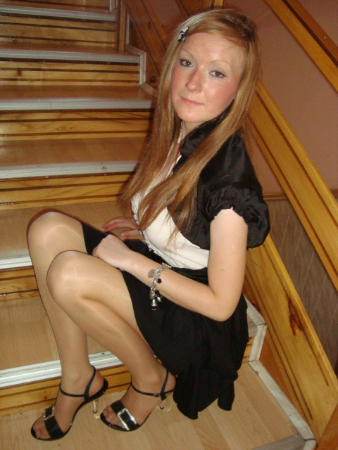 Open Toed Heels And Pantyhose