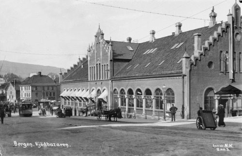 detgamlenorge:Bergen, Norway, circa 1908.