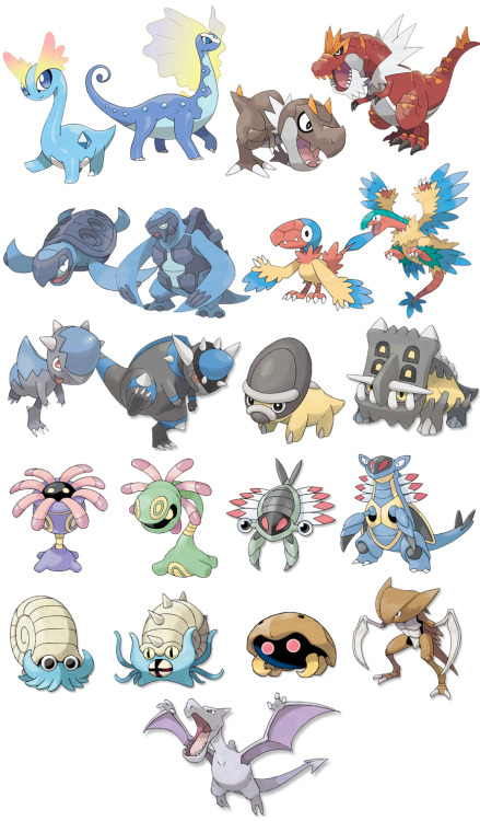 pokemon eleven, kalos-pkmnacademy: Pokemon Fossils So far….