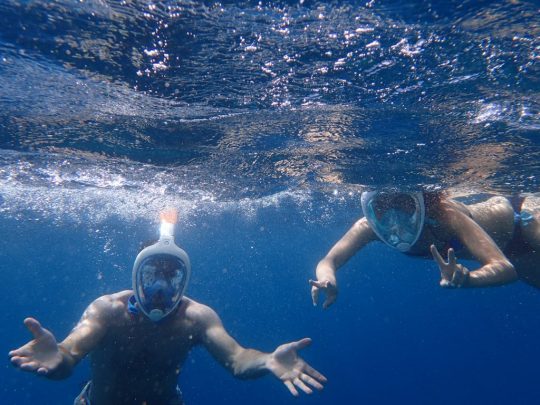 Mask and snorkel