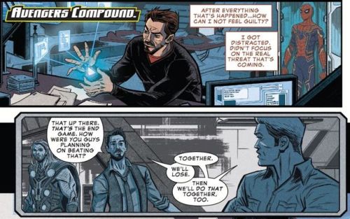 Tony thinks about what Steve set during Avengers: Age of Ultron...