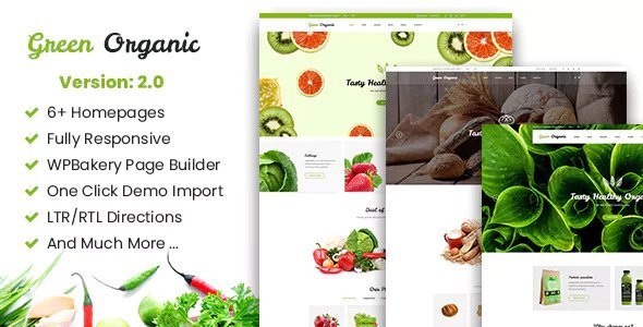 Green Organic v2.15 - Organic Store & Bakery Theme Nulled