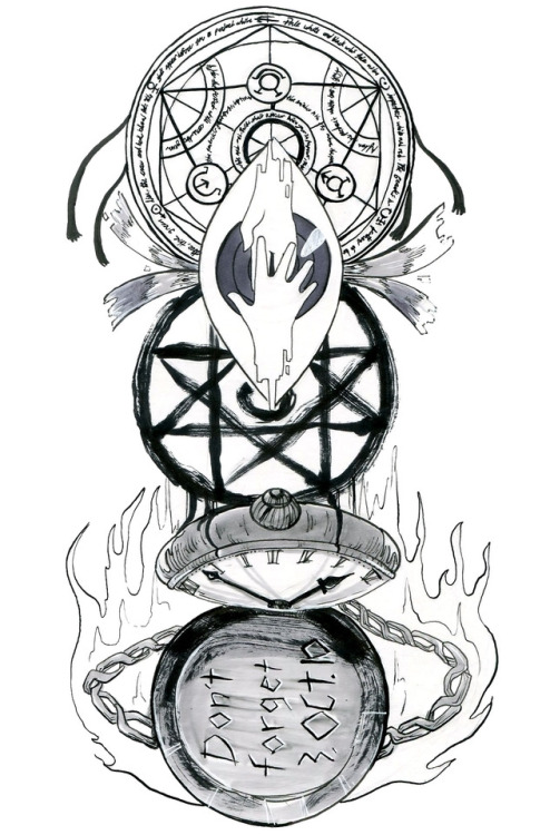 humming-fly:Inktober Day 3 - OriginsMy first FMA day and...