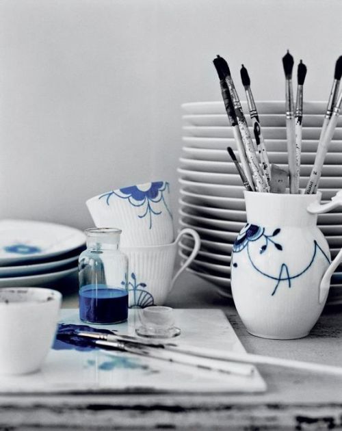 Royal Copenhagen Denmark Danish Design Danish pottery porcelain tableware interior interiors design decor interior design