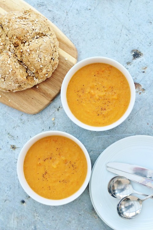 fullyhappyvegan:Sweet Potato and Red Lentil Soup!