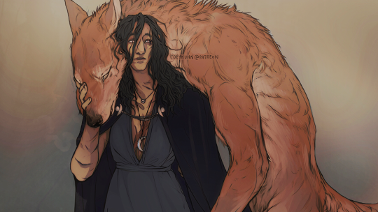 Ismark follows Hana like her shadow. He’s a good boy. He always has her back T V T ;;;;