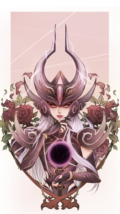 summonersofruneterra:Syndra x Black Rose(OMG! AMAZING!) -세진...