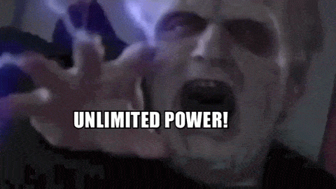 Darth Sidious Unlimited Power Gif