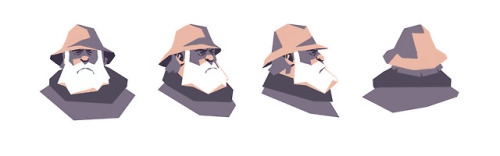 thibaultleclercq:Character Design I did for Age of Sail, a...