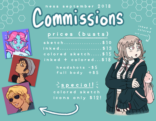 nessart:nessart:commissions are open!please send asks or...