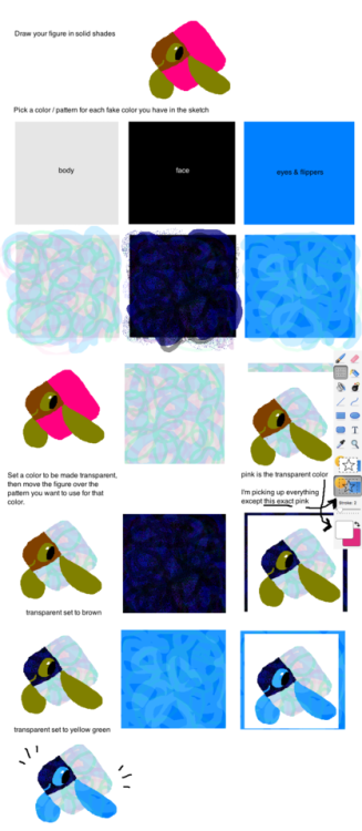 mossworm:faux Eric Carle style tutorial