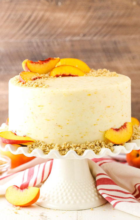 foodffs:BROWN SUGAR LAYER CAKE WITH PEACH FILLINGFollow for...