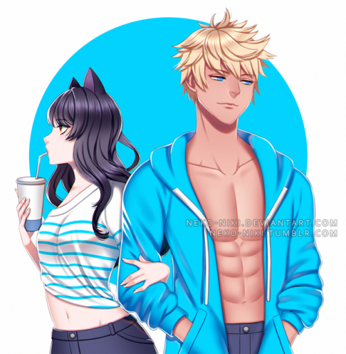 neko-niki:A2 : Blake and Sunfrom this outfit meme-suggested...