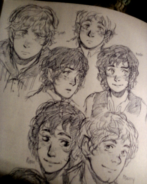 sam carrying frodo drawing