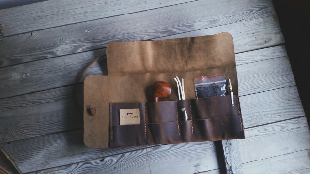 Rustic leather pipe roll. Save $20 and be first in... - Craft and Lore