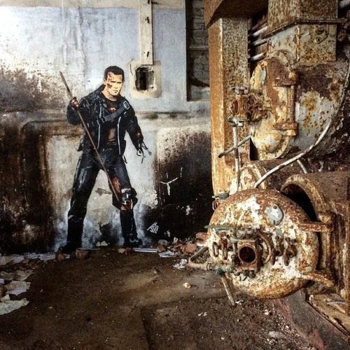 xombiedirge:Movie Inspired Street Art by JPS