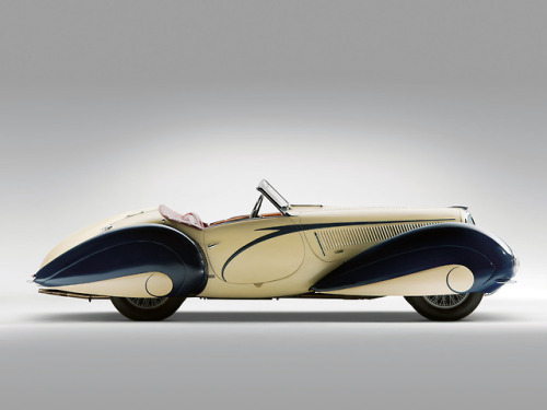 all-types-of-cars:Delahaye_135_M_Cabriolet_Figoni_Falaschi_1937