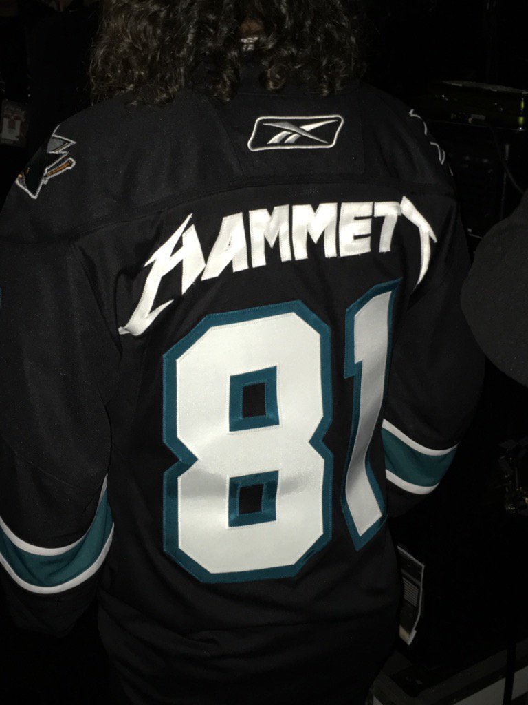 metallica san jose sharks jersey