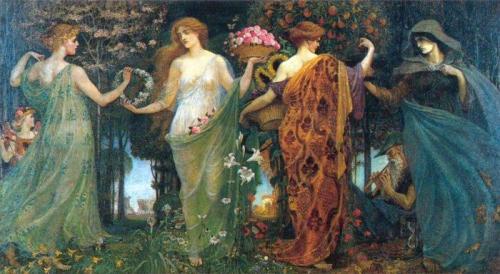 walter crane british later pre-raphaelite painting arts and crafts movement 19th century early 20th century