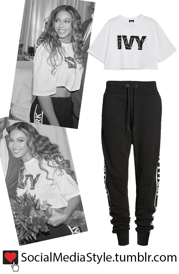 ivy park sweatpants black