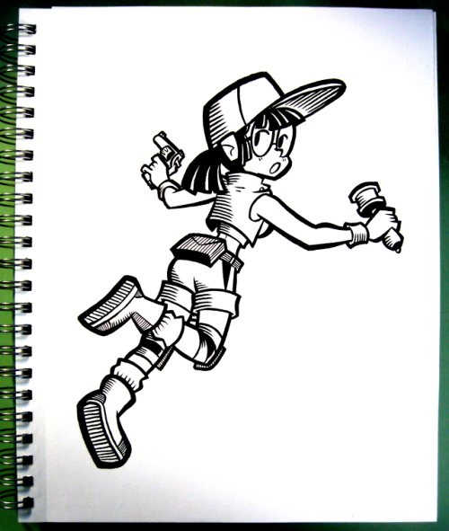 chunderfins:Inktober #4, Fio from Metal Slug! But, my favorite...