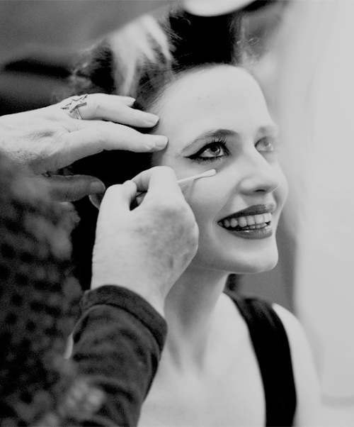 Eva Green behind the scenes of her Campari calendar.