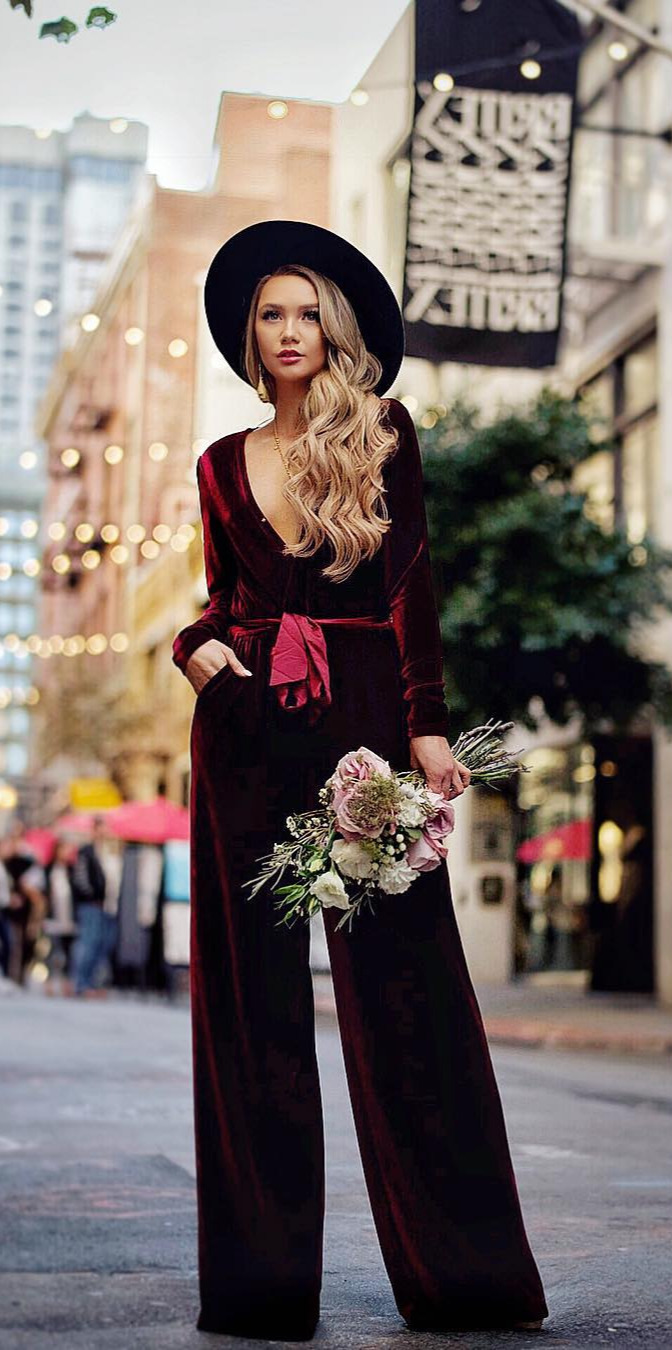 70+ Street Outfits that'll Change your Mind - #Style, #Styles, #Outfitoftheday, #Loveit, #Street Living for this luxe jumpsuit I picked up from shopalteregofashions in a stunning deep wine shade that is perfect for ValentineDay. , alteregofashions 