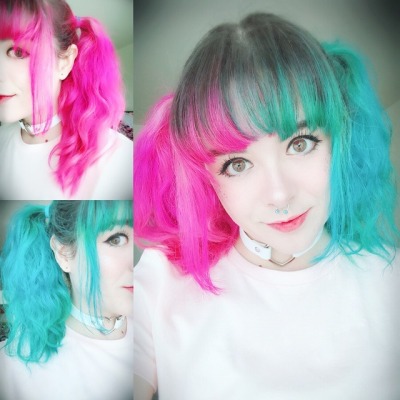 Teal Pink Hair Tumblr