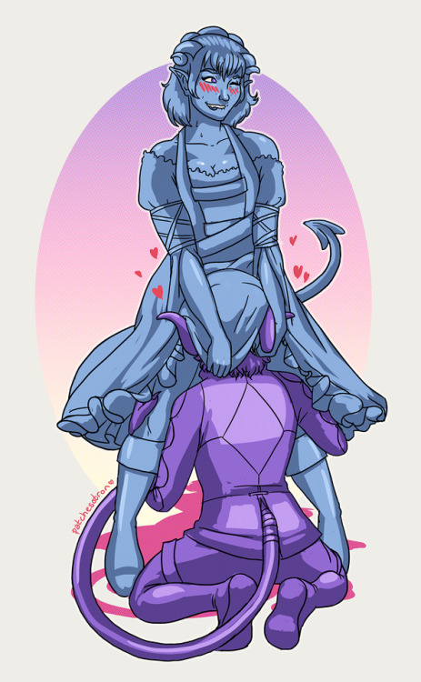 smashesotron:two chaotic tieflings walk into a bar…