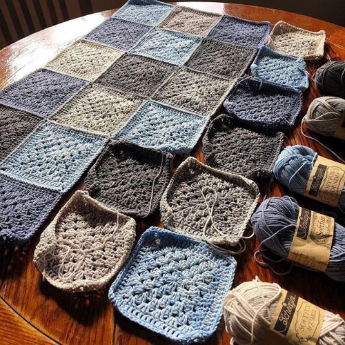 cypresstextiles:Meet Mateo’s Granny Square blanket I have 6 more...