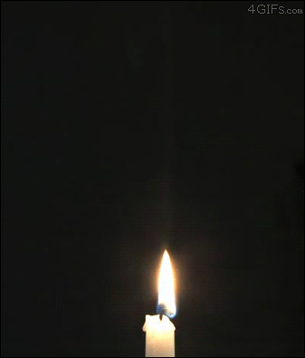Фокус с пламенем свечи