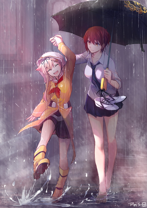 ps-pin: Yuudachi’s rainy mode is so cute~