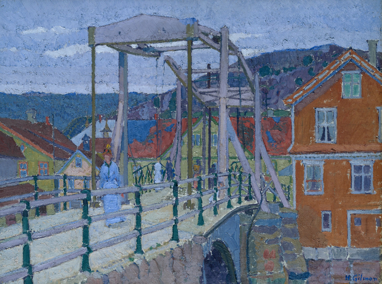 terminusantequem
Harold Gilman (British, 1876-1919) - Canal Bridge, Flekkefjord, c.1913