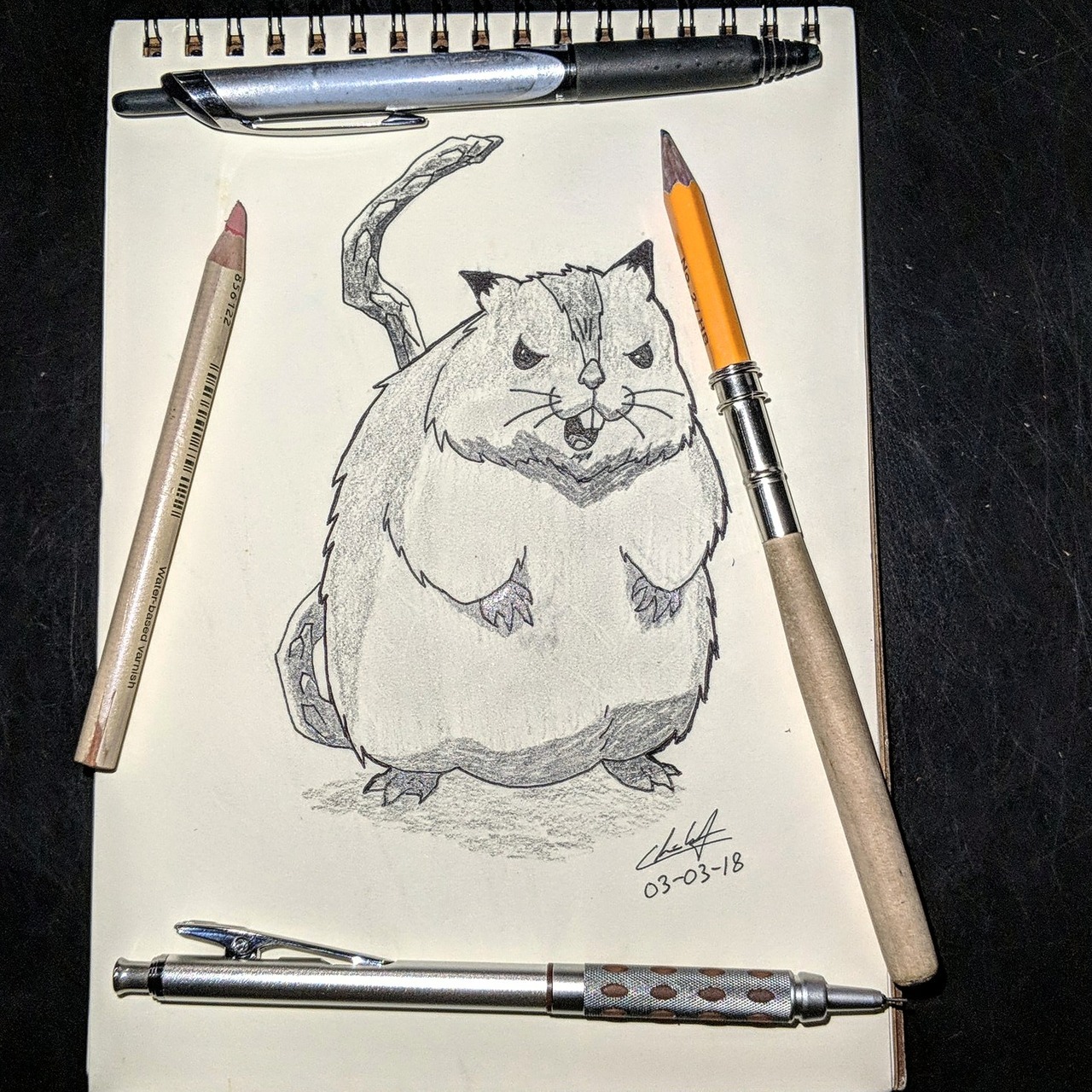 Blu's artwork! — Hamsuke from Overlord