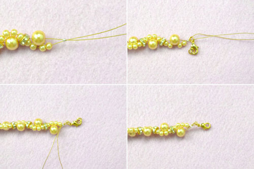 Jewelry craft supplies — DIY a Handmade Wedding Bracelet with Pearl Beads