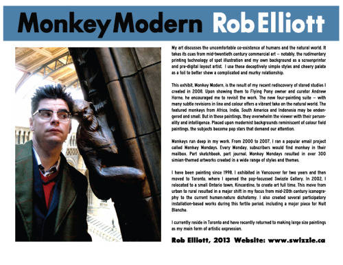 For a preview of MONKEY MODERN visit the link belowhttp://www.swizzle.ca/pages/Monkey_Modern.html