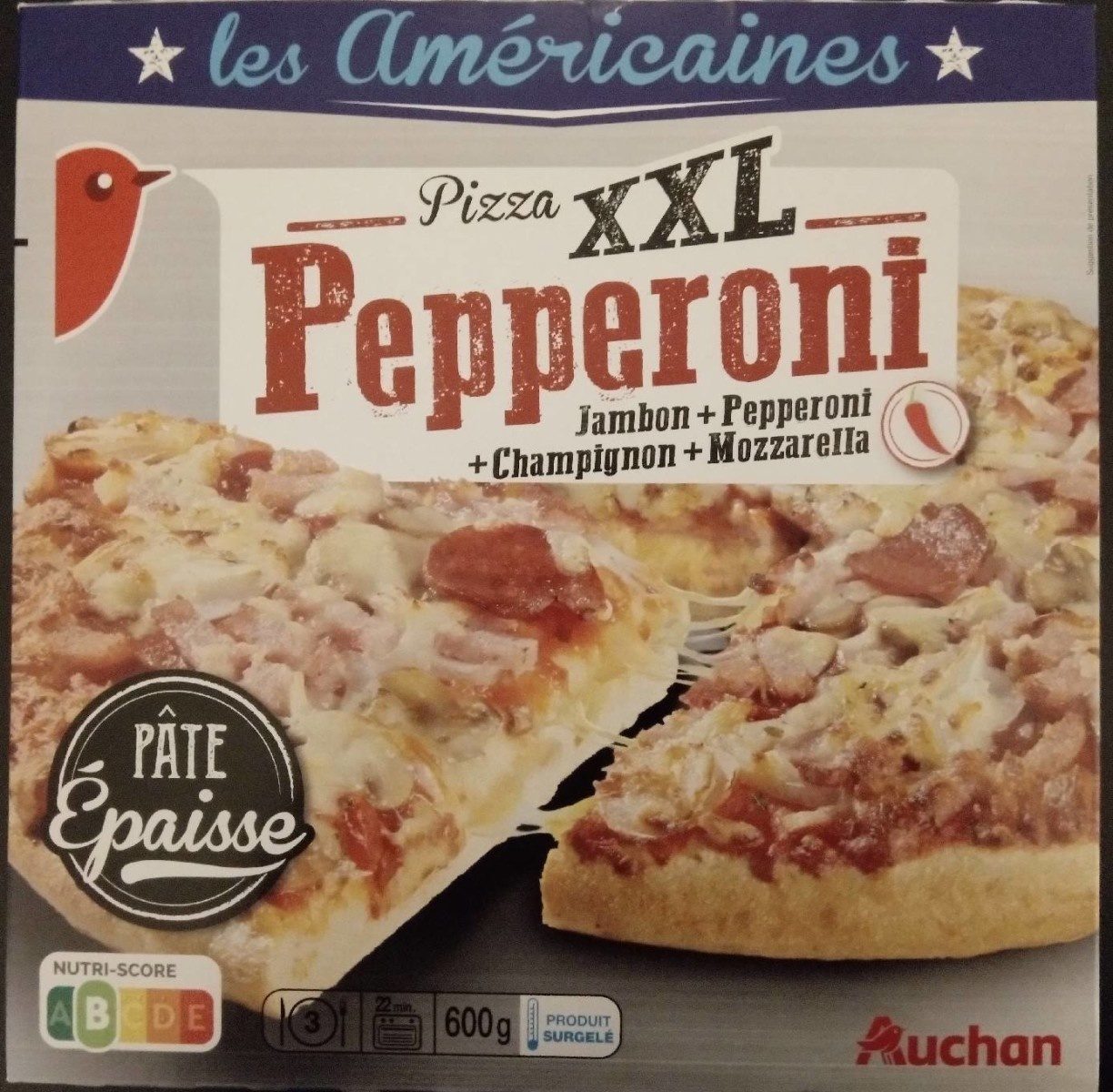 Bouffar 3000 Pizza Xxl Pepperoni De Auchan