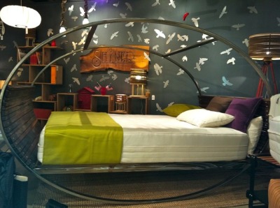 mylittledreamhome:<br /><br />Teenage bedroom dreamin’<br /><br />This rocking bed is made of carbon steel