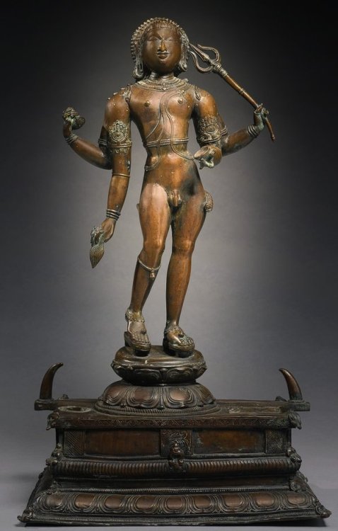 niramish:Bhikṣāṭana Shiva. Chola, 17th C. Tanjore.