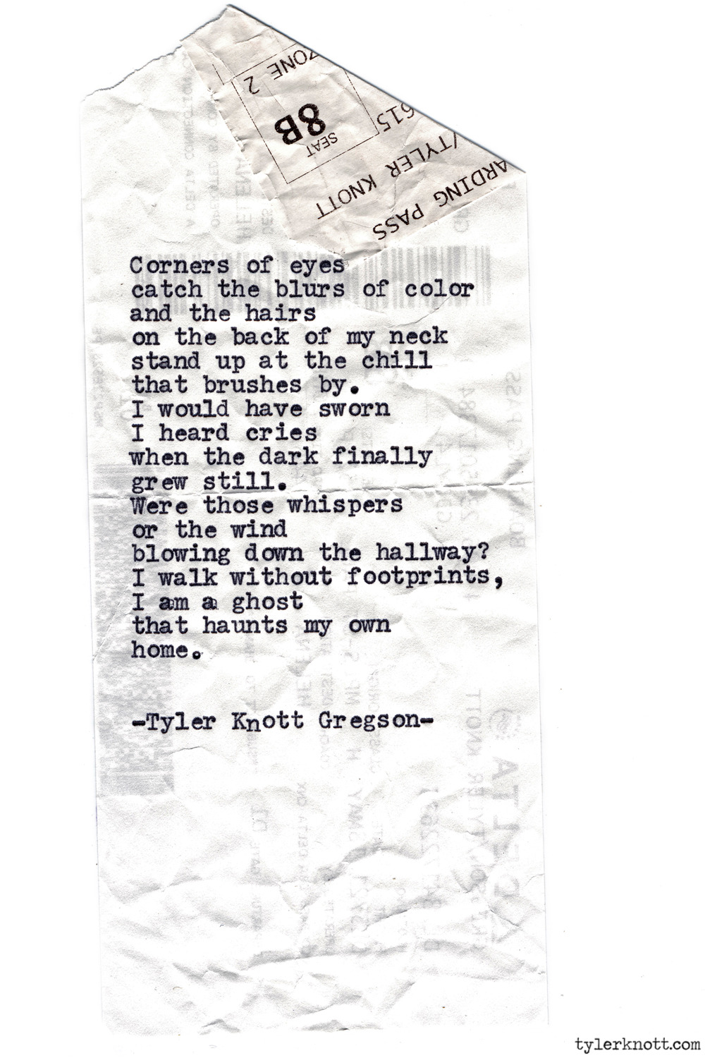 Tyler Knott Gregson — Typewriter Series #801 by Tyler Knott Gregson