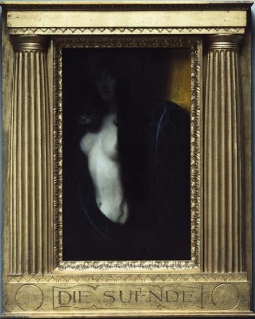 templeofapelles:Sin, 1893, Franz von Stuck(1863-1928) Neue...